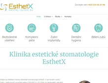 Tablet Screenshot of esthetx.cz